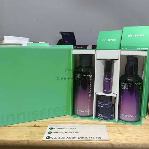 Hinh ảnh SET DƯỠNG TONER SỮA DƯỠNG DA CAO CẤP CHỐNG LÃO HÓA INNISFREE PERFECT 9 INTENSIVE