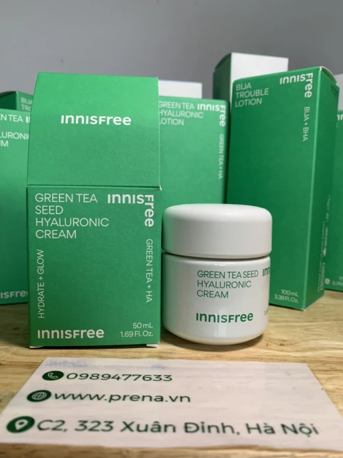 Hình ảnh Kem dưỡng da trà xanh Innisfree Green Tea Hyaluronic Cream 50ml