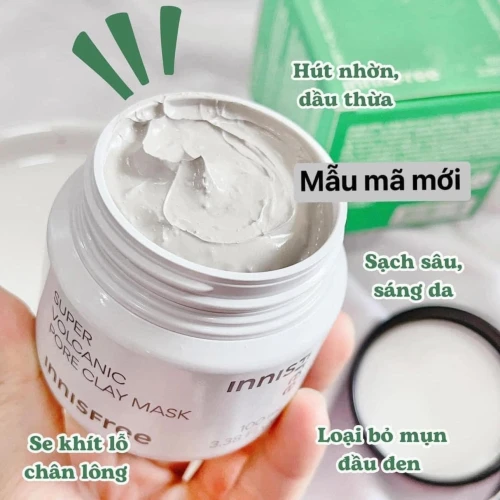 Mặt nạ đất sét tro núi lửa Innisfree Super Volcanic Pore Clay Mask 2X