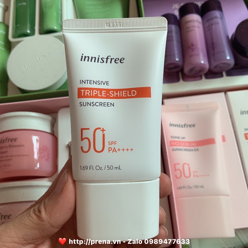 Kem Chống Nắng Innisfree Intensive Triple-Shield Sunscreen Chống Trôi, Điều Chỉnh Tông Da