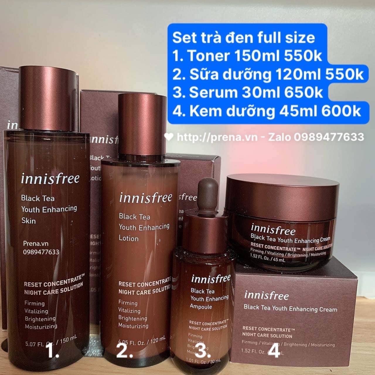 Hinh ảnh BỘ TRÀ ĐEN 4 INNISFREE BLACK TEA SET CHỐNG LÃO HÓA