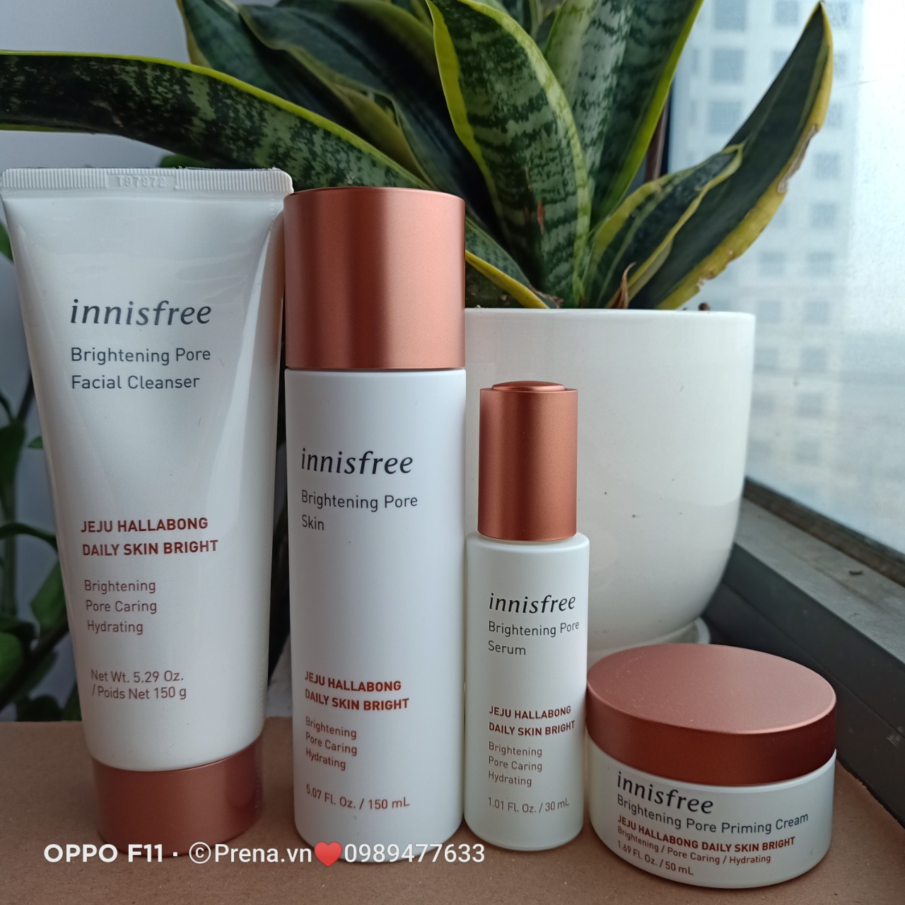 Bộ quýt Innisfree Brightening Pore 4 sản phẩm