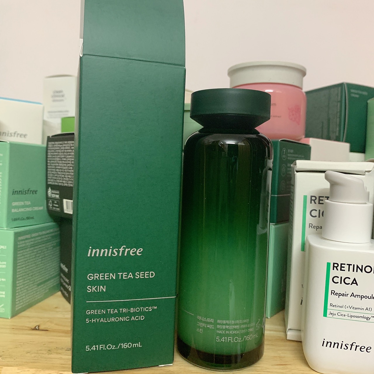 Toner trà xanh dưỡng ẩm innisfree Green Tea Seed Skin 160ml