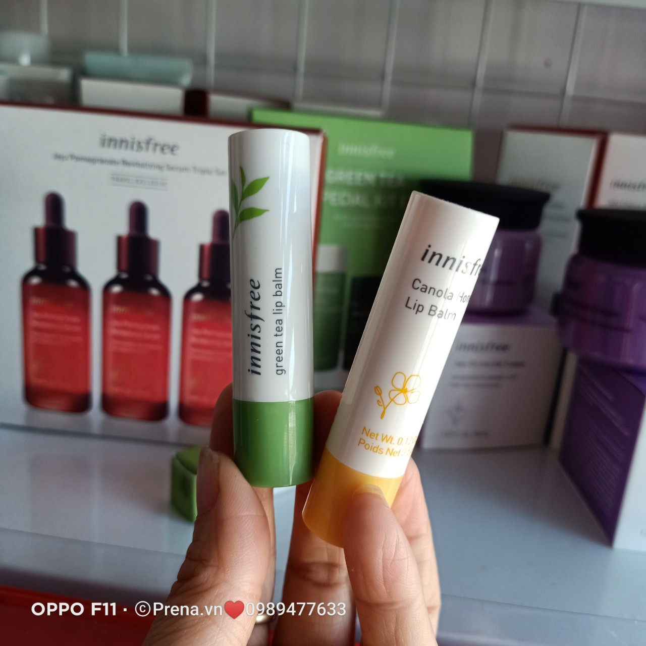 Son dưỡng Innisfree trà xanh Green Tea Lip Balm