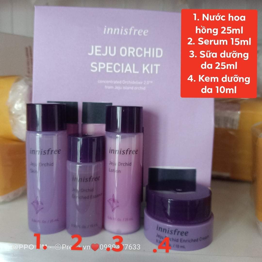 Set hoa phong lan tím Innisfree Orchid Special Kit Mini