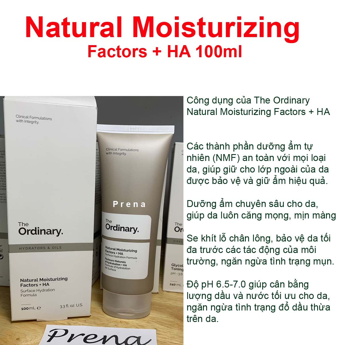 Hinh ảnh The Ordinary Natural Moisturizing Factor + HA 100ml Kem dưỡng ẩm